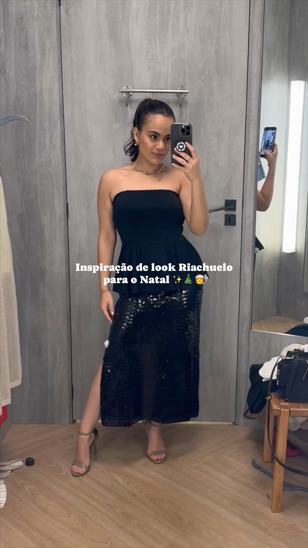 Eu super usaria esse look em varias ocasiões, mas para o Natal está maravilhoso né!? Elegante e brilhoso na medida certa ✨ todas as peças são da riachuelo, vou deixar anexada para vocês ⬇️ #NatalLTK #LTKGift 

#LTKHoliday #LTKVideo #LTKbrasil