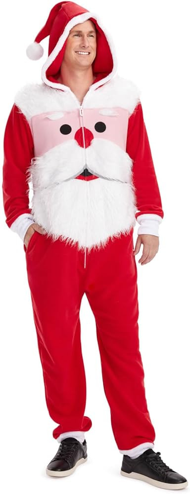 Tipsy Elves Christmas Onesies for Adults - Comfy Unisex Matching Holiday Jumpsuits with Convenien... | Amazon (US)