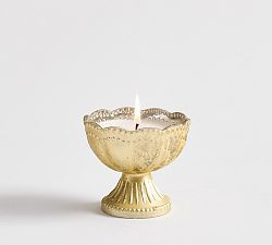 Fluted Mercury Candle - Laurel & Incense | Pottery Barn (US)