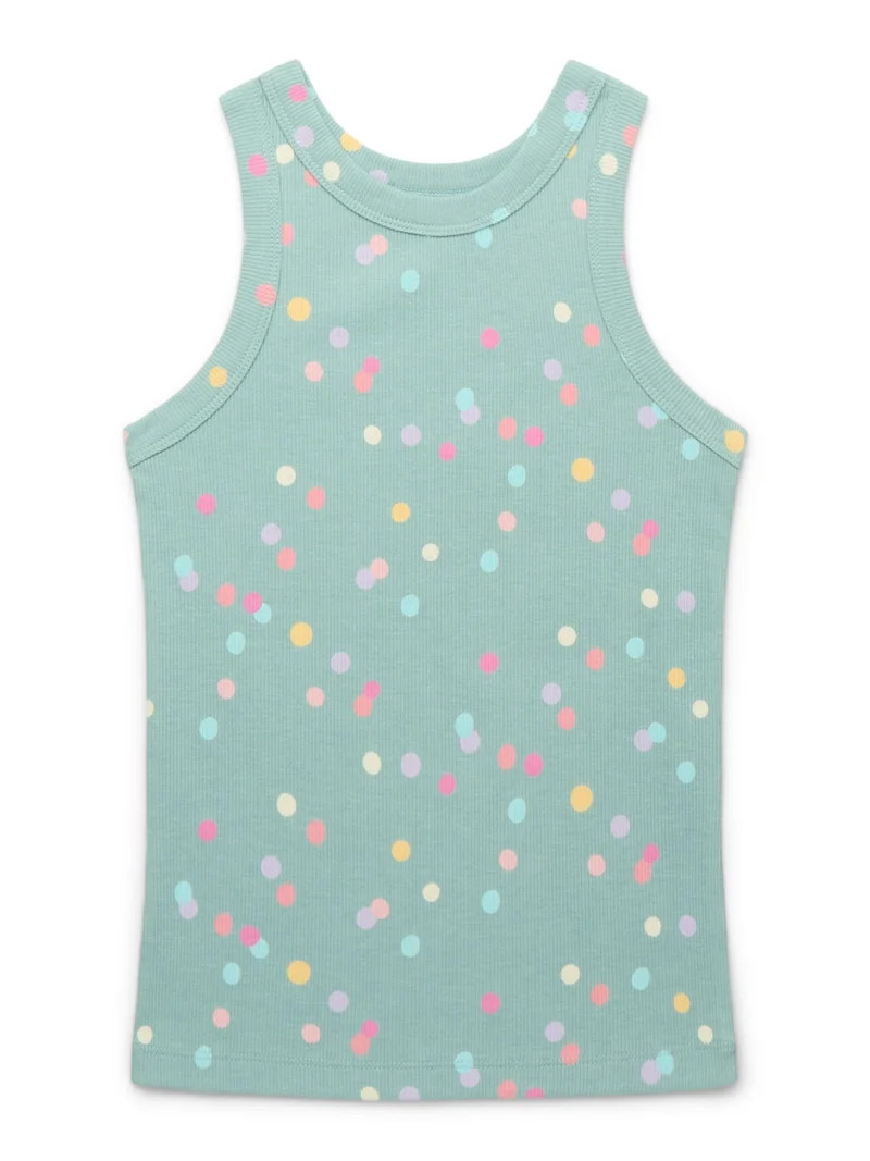 Wonder Nation Girls Kid Tough Ribbed Tank Top, Sizes 4-18 & Plus | Walmart (US)