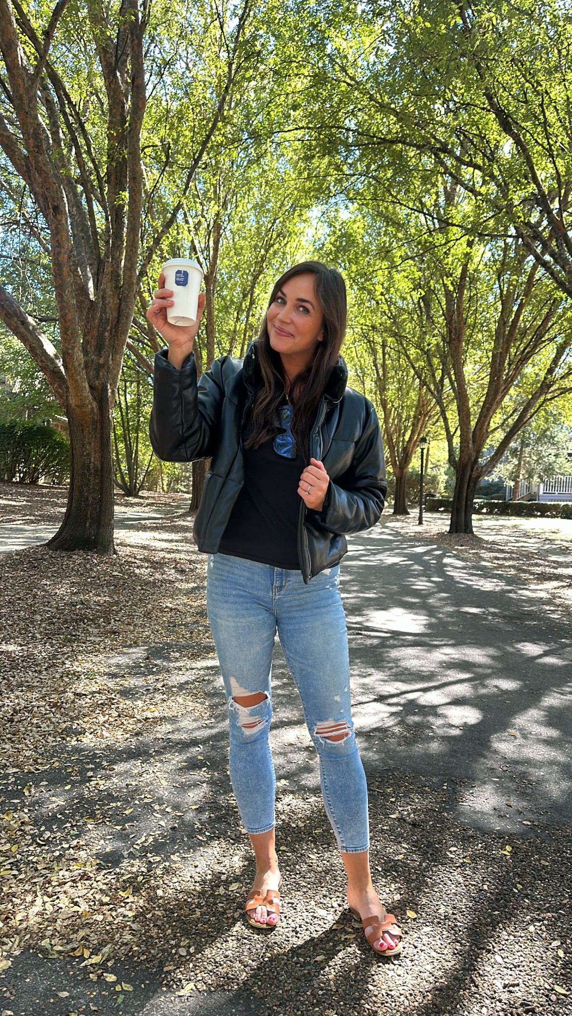 Softest vegan leather puffer - it’s been a favorite for 3 years. Wearing a small. 

#LTKHalloween #LTKTravel #LTKSeasonal