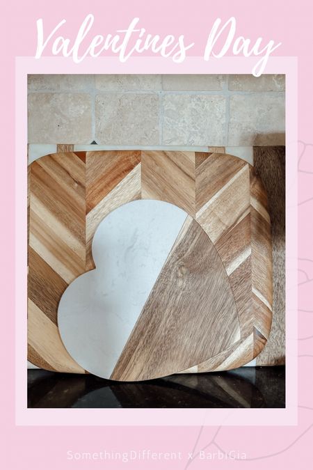 Heart Valentine’s Day cutting board kitchen decor. Charcuterie heart marble wood cutting board on sale 

#LTKhome #LTKfindsunder50 #LTKSeasonal