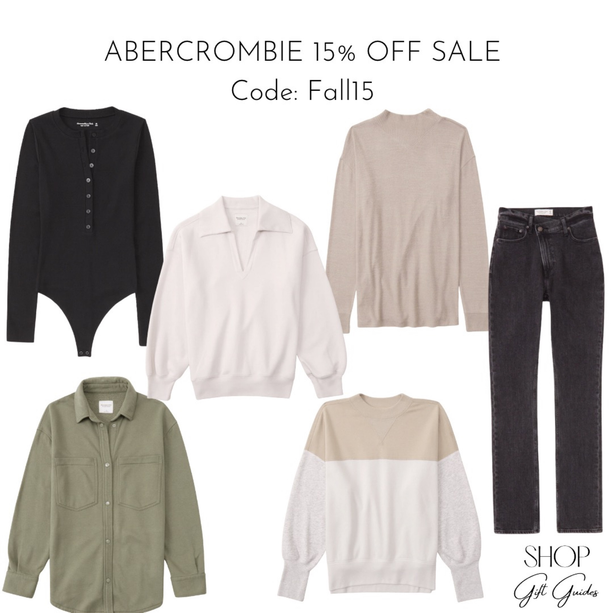 Abercrombie is having a 15% off sale right now on their whole website! Use the code Fall15 at checkout! Lots of cute items! 

Abercrombie sale, high rise slim jeans, long sleeve turtleneck top, fleece shirt jacket women’s, crew sweatshirt, long sleeve mock neck

#LTKsalealert #LTKunder100 #LTKcurves