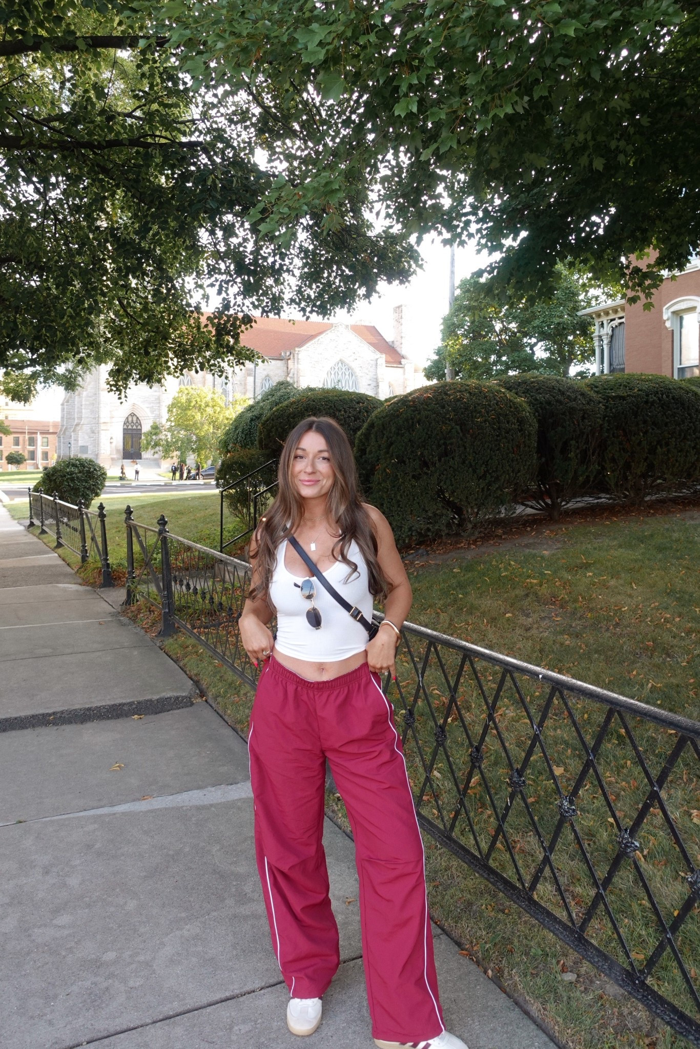 medium pants
xs tank 
size men’s 6 / women’s 7 shoes 