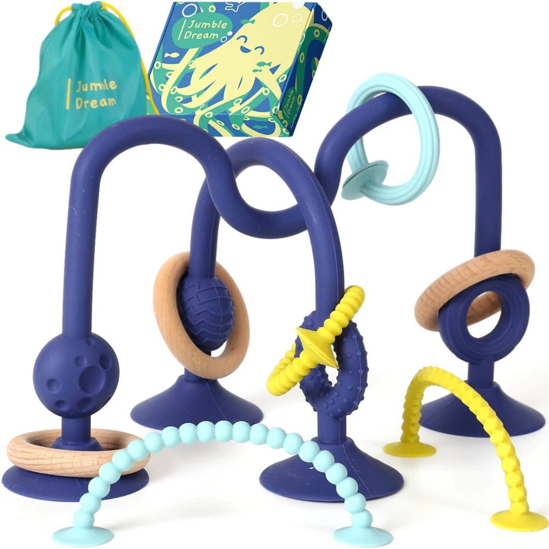 Jumble Jangle Baby Teething Toy Multi Purpose High Chair Suction Teether Toy for Babies, Infants ... | Etsy (US)