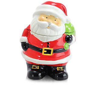 Gibson Home Jovial St. Nick 7.5 Santa Cookie Jar | QVC