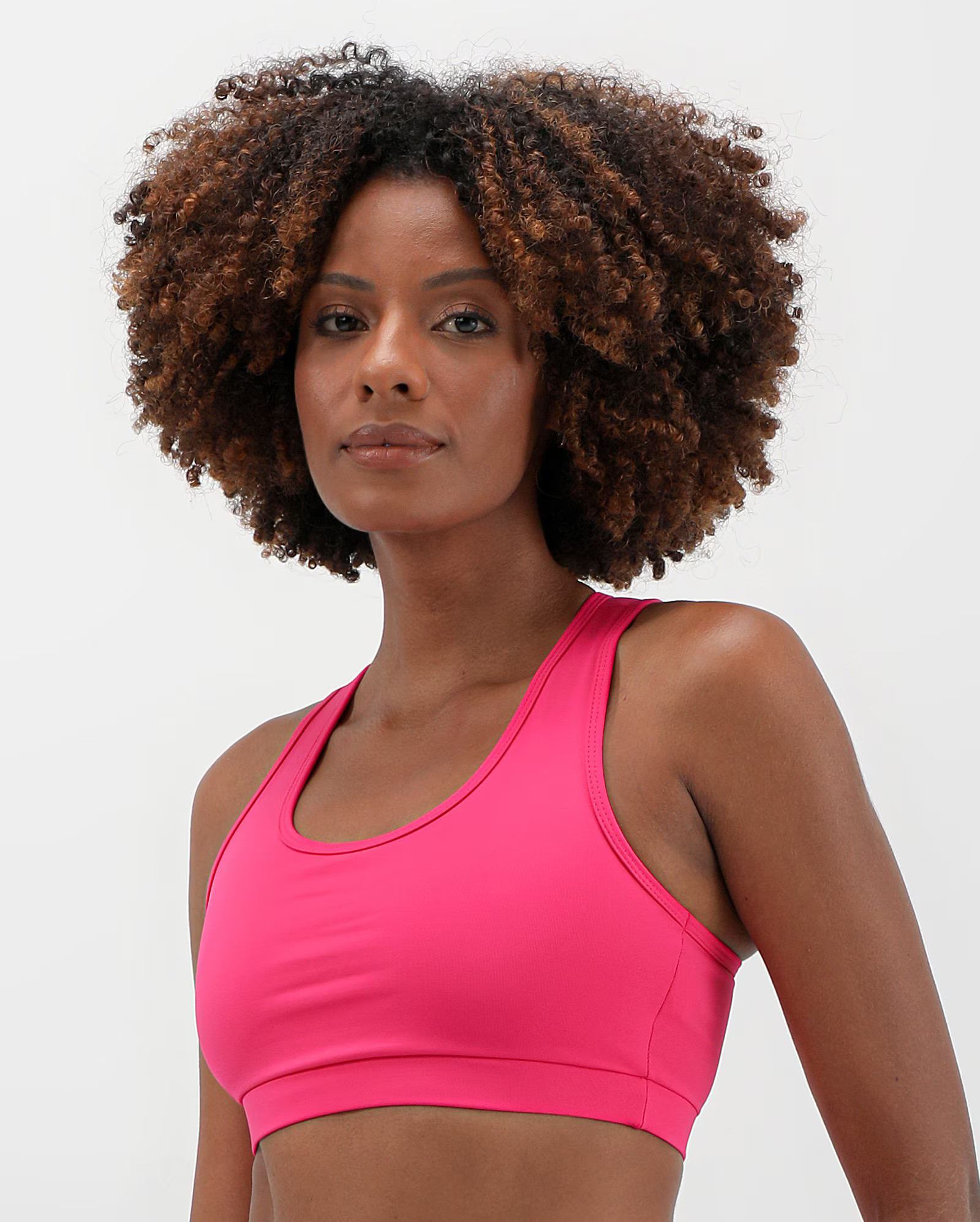 Top esportivo nadador poliamida de bojo rosa | BodyWork by Riachuelo | Riachuelo (BR)