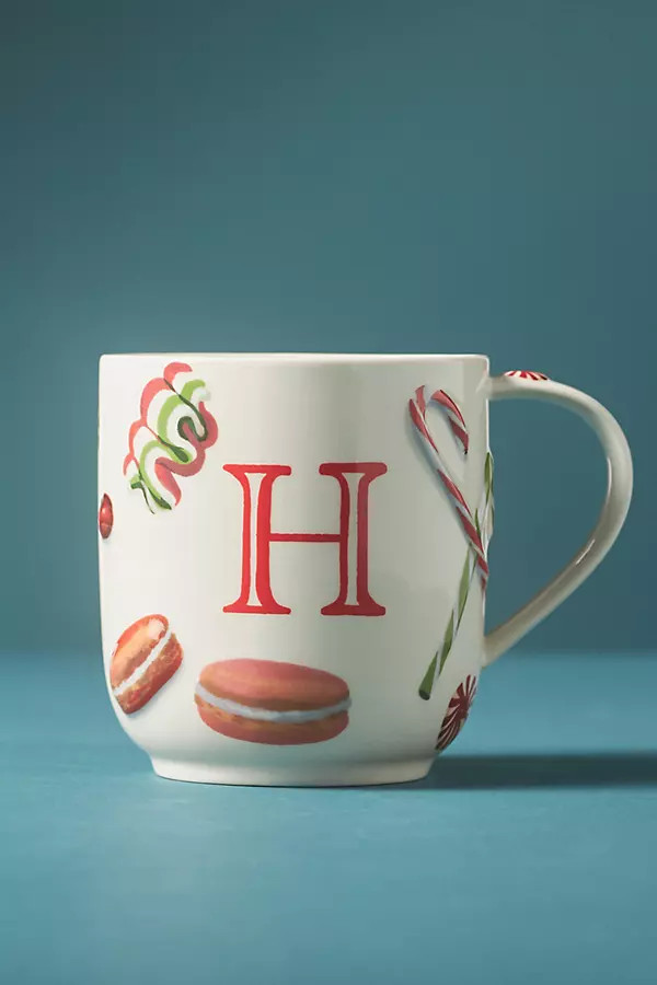 Holifaye Stoneware Monogram Mug | Anthropologie (US)