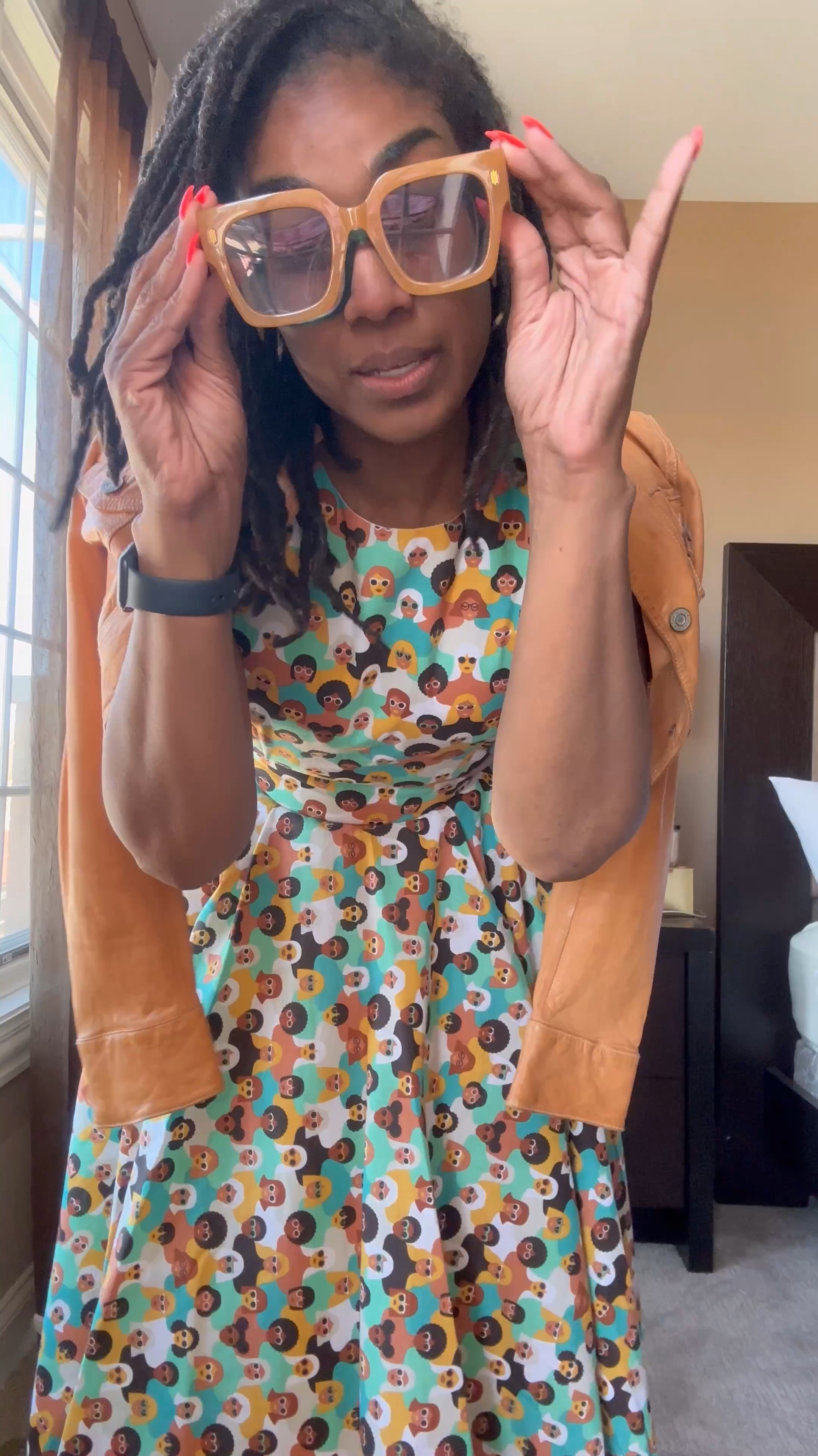 For the sunnies and cream dress!! 