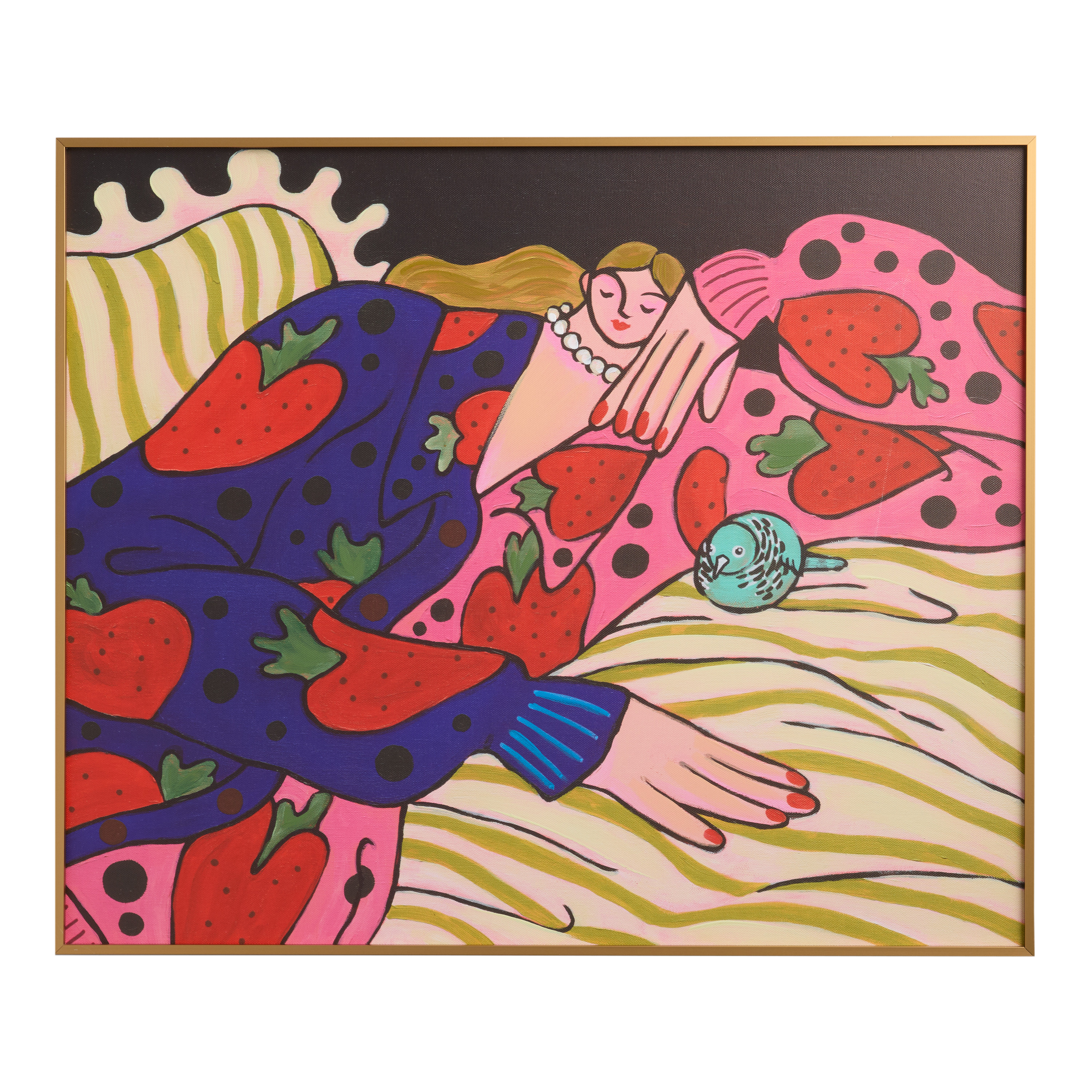 Soft Spot by Ping Hatta Framed Canvas Wall Art | World Market