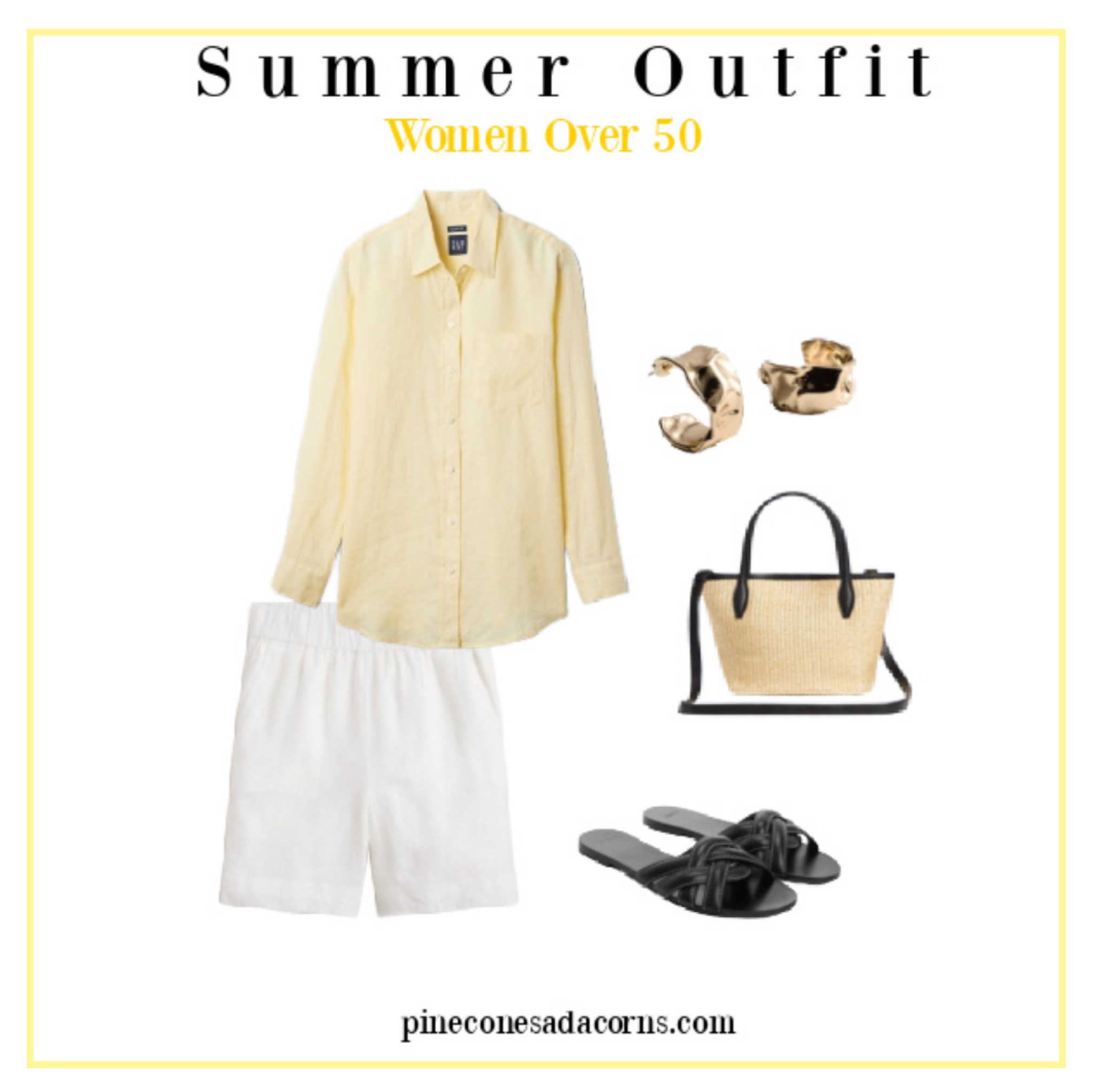 Add a little sunshine to your outfit with this yellow linen shirt, perfect with white shorts, pants, jeans or a skirt.

#LTKover40 #LTKSeasonal