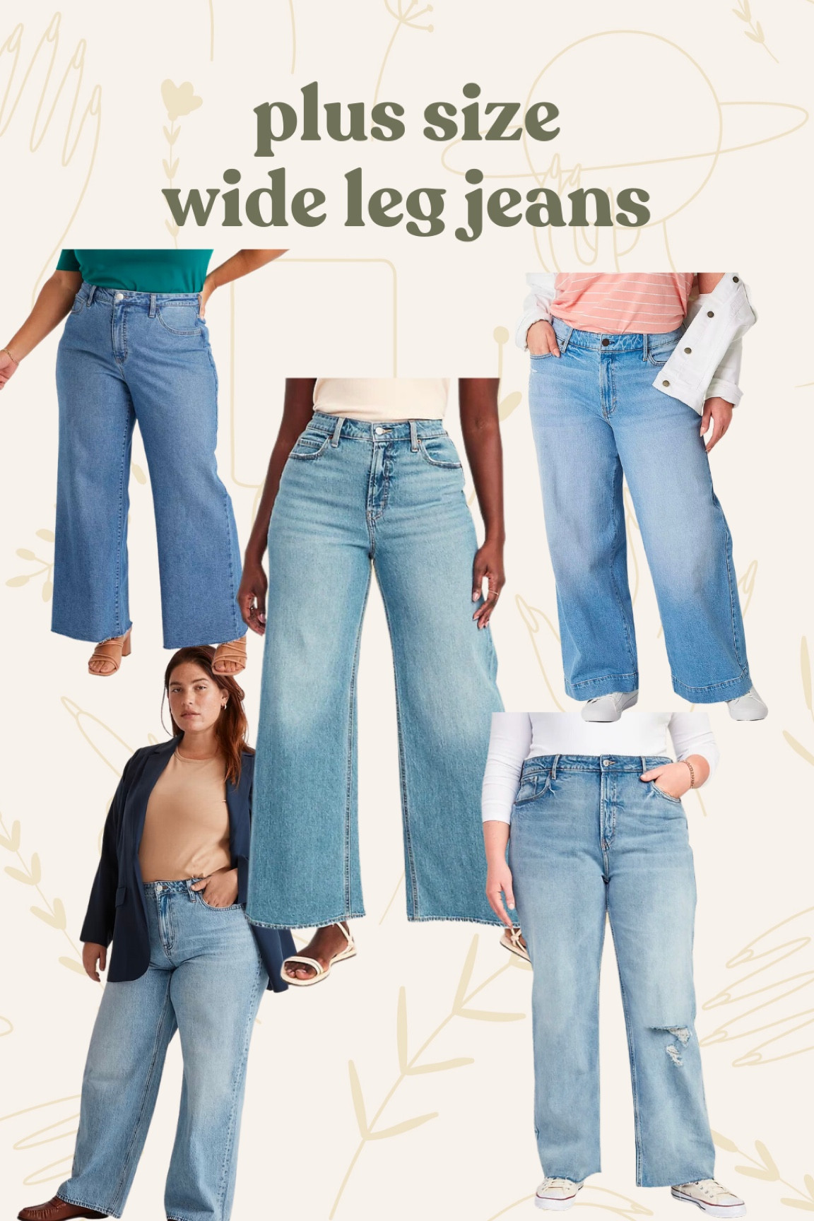Plus size wide leg jeans to style for spring 

#LTKSeasonal #LTKcurves #LTKstyletip