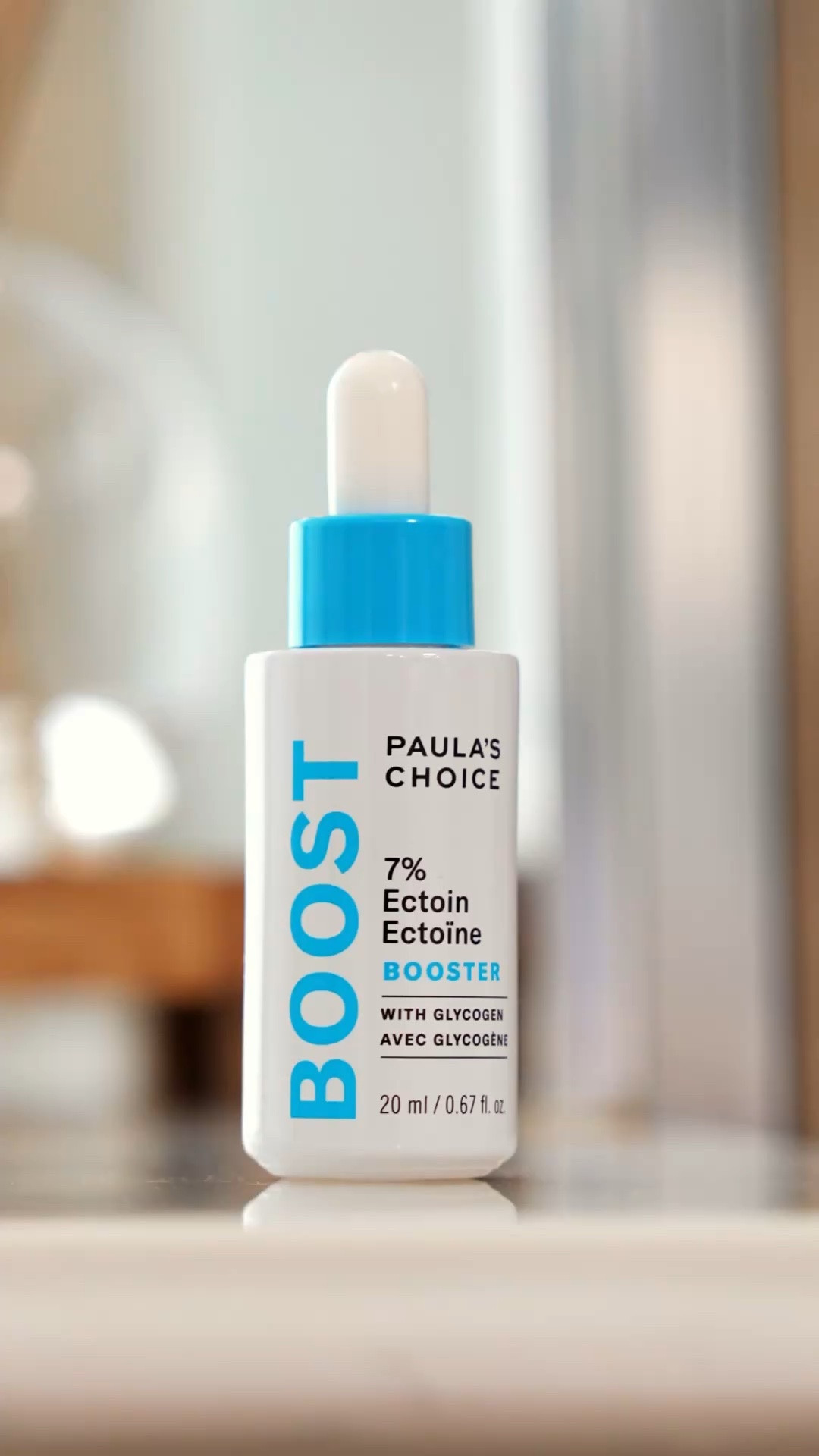 Adding Paula’s Choice Ectoin Booster to my moisturizer is an easy way to increase moisture when my skin is feeling dry.