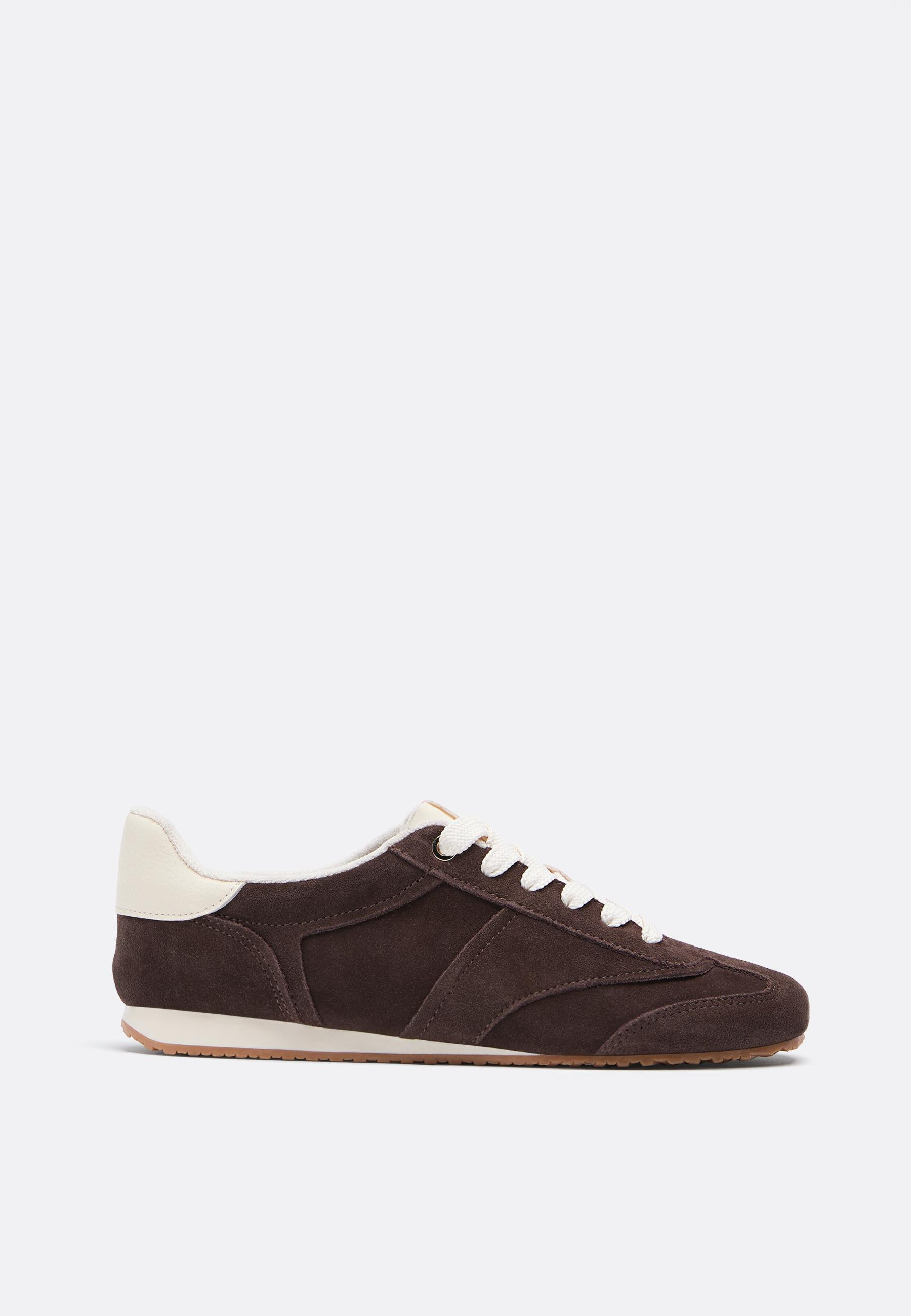 Soft leather trainers - Afficher tout femme | Stradivarius France | Stradivarius (FR)