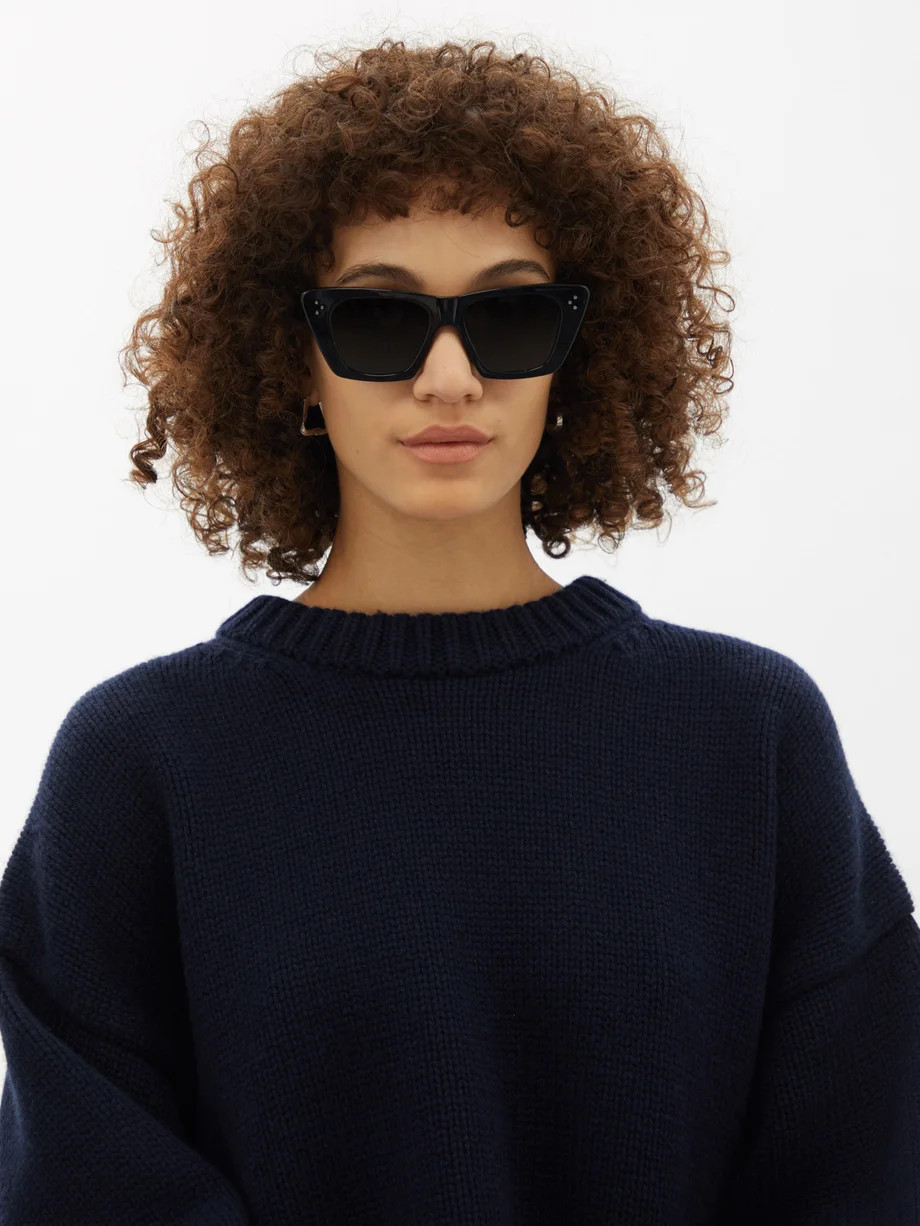 Cat-eye acetate sunglasses | Matches (UK)