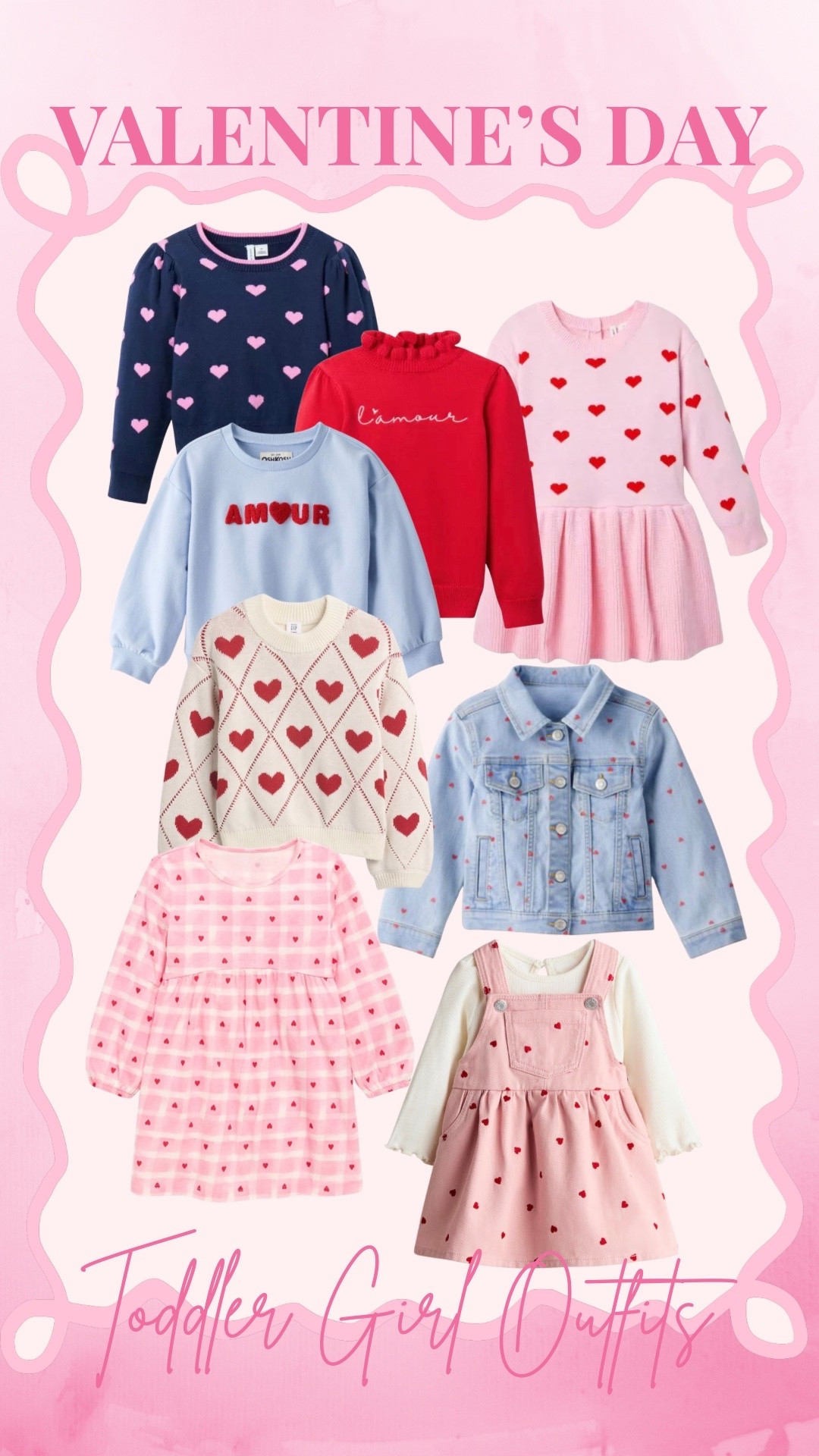 Toddler girls valentines day outfit

#LTKFindsUnder50 #LTKmomlife #LTKKids