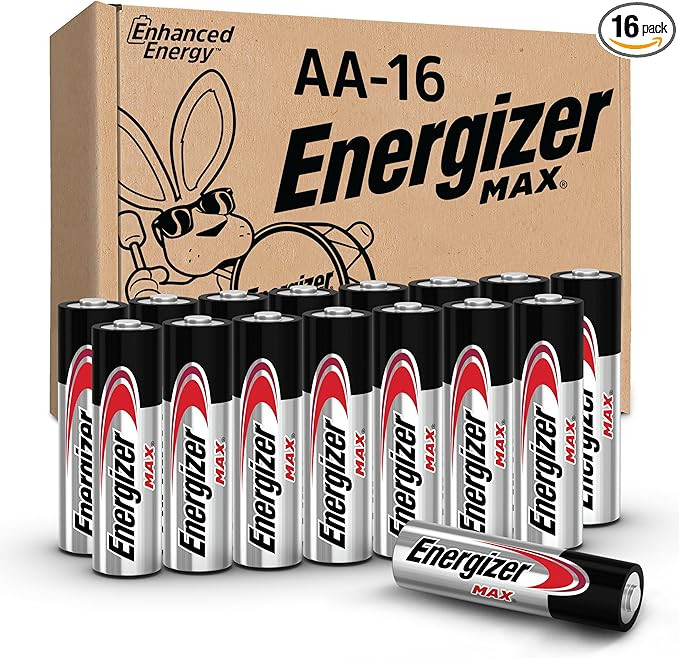 Energizer MAX AA Batteries (16 Pack), Double A Alkaline Batteries | Amazon (US)