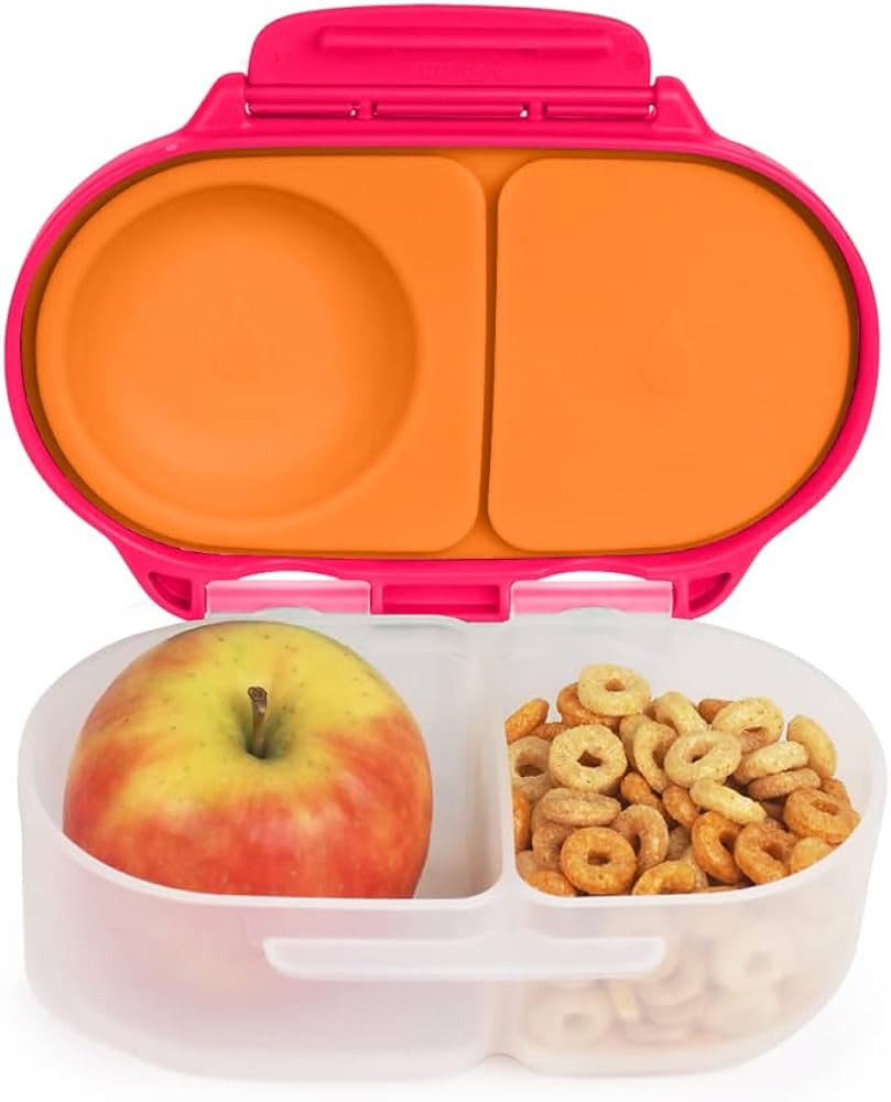 b.box Snack Box for Kids & Toddlers: 2 Compartment Snack Containers, Mini Bento Box, Lunch Box. L... | Amazon (US)