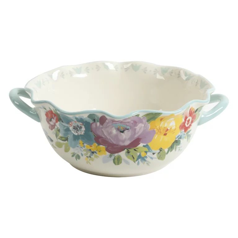 The Pioneer Woman Sweet Romance Blossom Ceramic 9.9-inch Serving Bowl with Handles | Walmart (US)