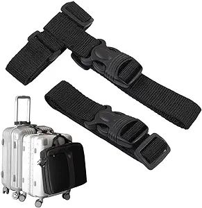 Luggage Straps,Two Add a Bag Suitcase Strap Belt,Adjustable Travel Attachment Accessories for Con... | Amazon (US)