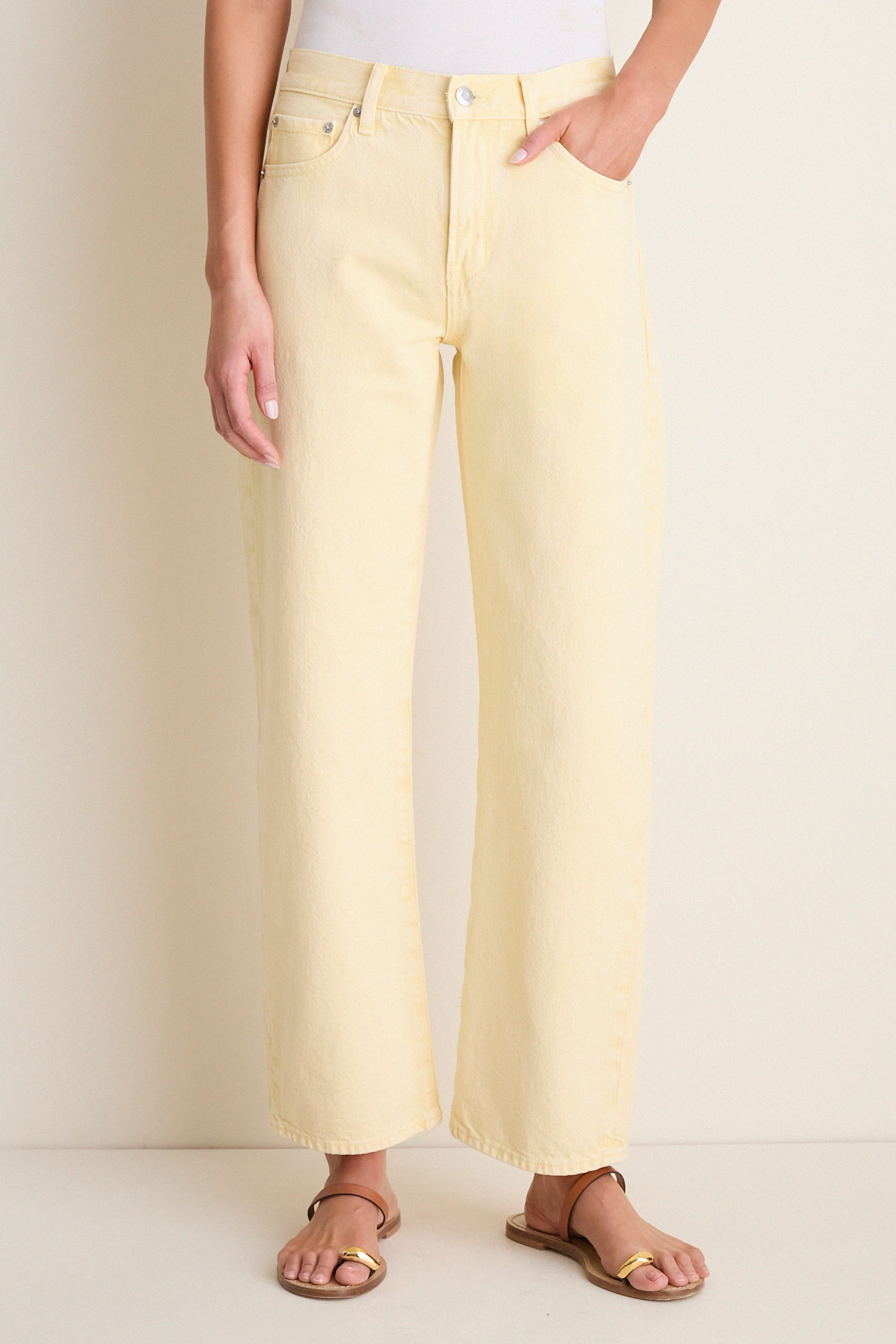 Day Glow Lexi Mid Rise Bowed Straight | Tuckernuck (US)