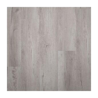 Style Selections Charleston Oak Gray 12-mil x 7-in W x 48-in L Water Resistant Interlocking Luxur... | Lowe's