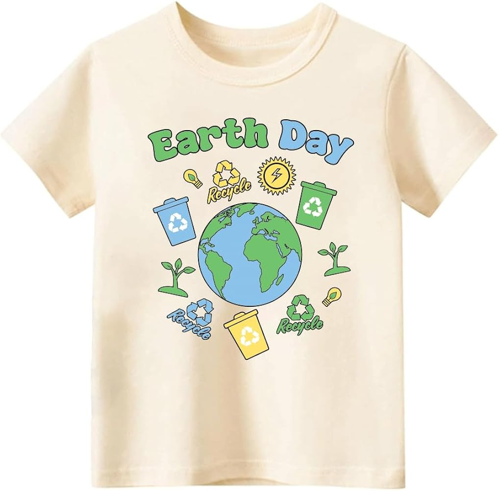 Toddler Shirts for Boys Grils Kids Earth Day Shirt, T-Shirts for Baby Boys Girls, 2-6T, Earth Day... | Amazon (US)