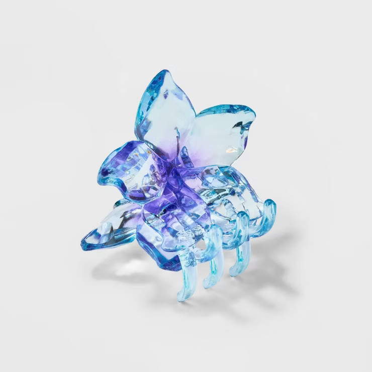 Faceted Orchid Flower Claw Hair Clip - Wild Fable™ Purple | Target