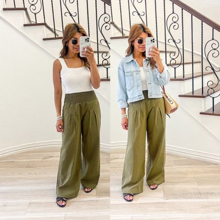 Top in small tts
Pants are in small tts
Denim jacket in small tts
Jelly sandals fit tts
Vacation outfit, spring outfit, summer outfit, Amazon finds, Sam Edelman sandals, Abercrombie Style

#LTKFind #LTKunder50 #LTKstyletip