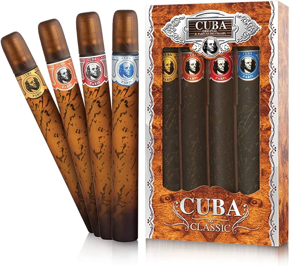 Cuba Original 4-Piece Set for Men, 4 X 1.17 Oz (Gold/Blue//Red/Orange) | Amazon (US)