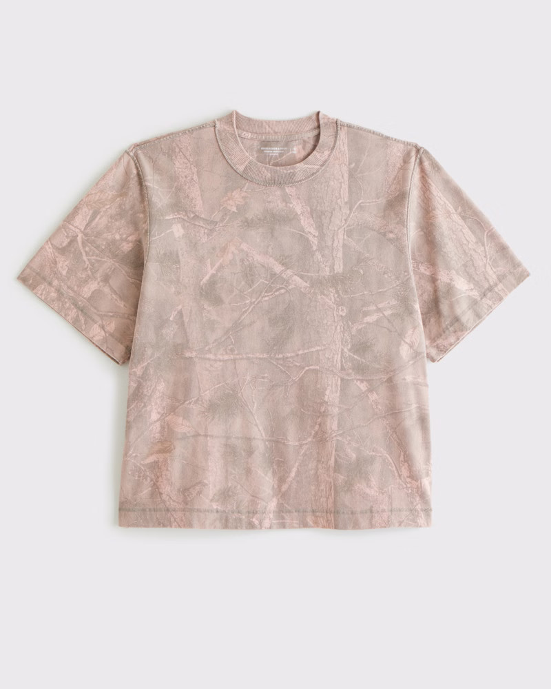 Premium Heavyweight Cropped Tee | Abercrombie & Fitch (US)