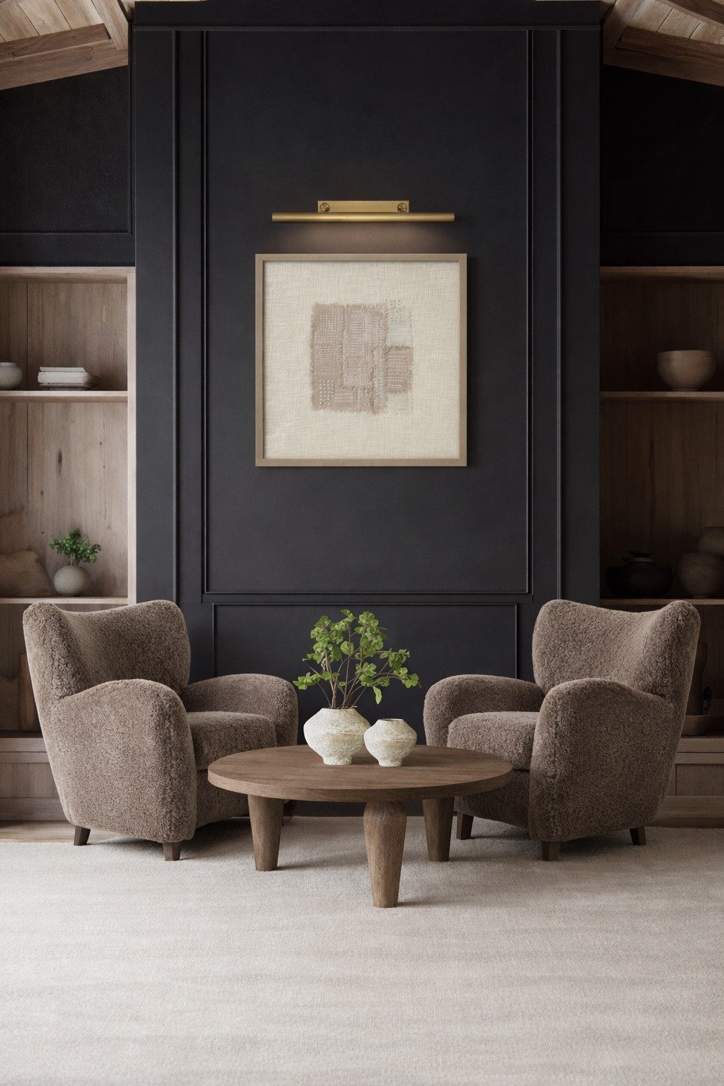 I love a cozy sitting room or office! The warmth of these chairs and walls are beautiful for creating a space that’s intentional, soft, and comfortable. 

#LTKHome