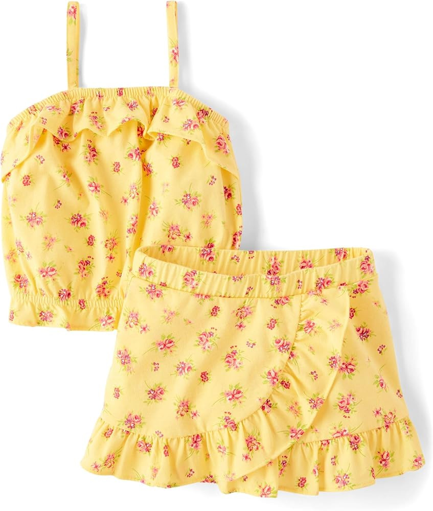The Children's Place baby-girls And Toddler Tank Top and Skort 2 Piece Outfit Set | Amazon (US)