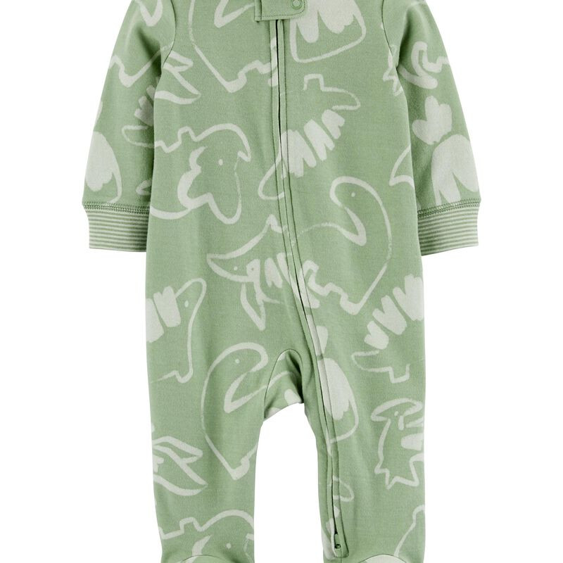 Dinosaur 2-Way Zip Cotton Sleep & Play | Carter's