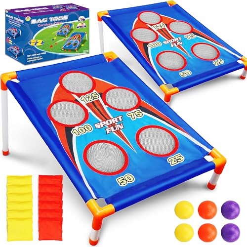 TOY Life Bean Bags Toss Game, Cornhole, Outdoor Toys for Kids Ages 4-8, Corn Hole, Cornhole Set, Sports & Outdoor Play Toys, Outside Toys for Kids Ages 4-8, Outdoor Activities for Kids, Backyard Toys | Amazon (US)