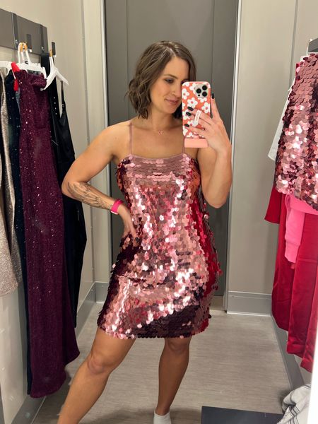 How fun is this dress?! Perfect for the holidays or a great birthday dress! I’m wearing a small. Throw on some silver or black heels  

#LTKHoliday #LTKparties #LTKSeasonal