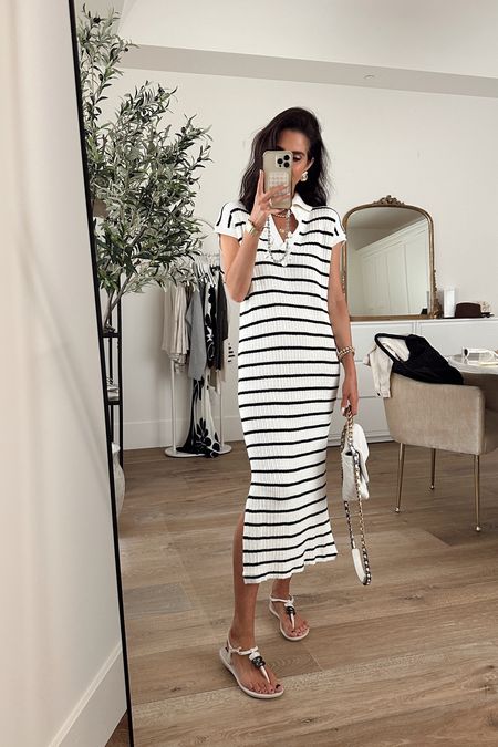 This dress will be great for summer! Lightweight and love the stripe detail. I’m just shy of 5-7” wearing the size small #StylinbyAylin #Aylin

#LTKStyleTip #LTKFindsUnder50