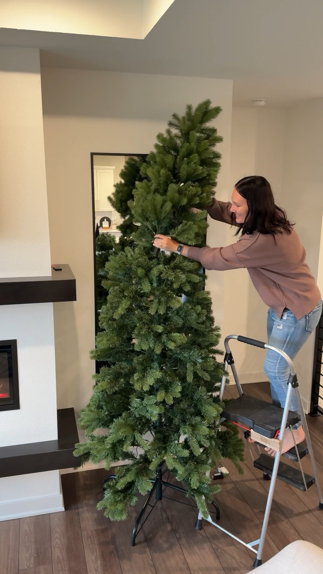 It’s officially time! 🎄 Our living room Christmas tree is up, and I’m obsessed! This tree is absolutely stunning, and I can’t wait to start decorating it. Let the holiday magic begin! ✨ 

#LTKHoliday #LTKVideo #LTKStyleTip