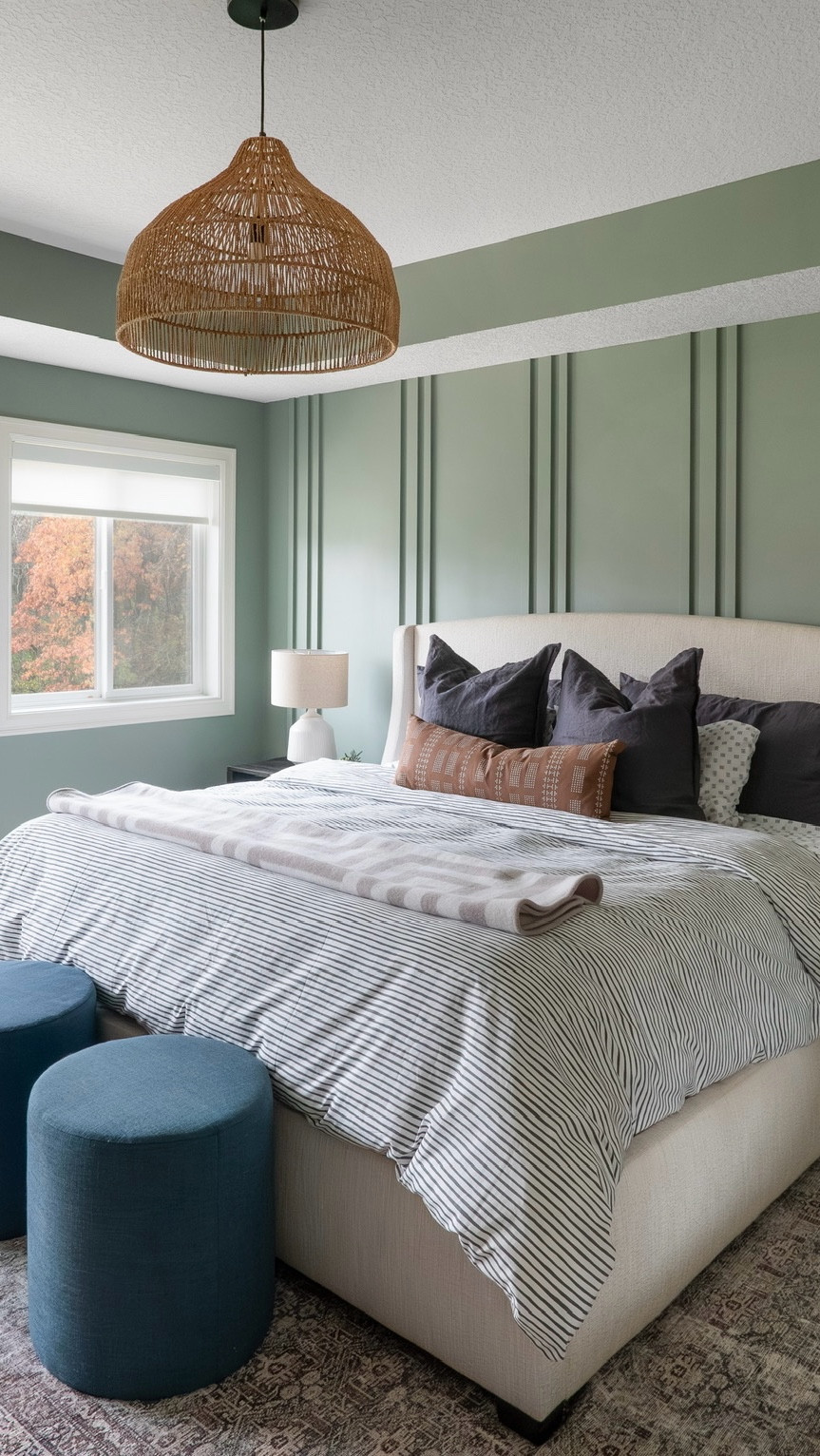 This is your reminder that bedding can make or break a bedroom. For this space, we paired a striped duvet cover with textured neutrals and moody accent pillows to strike the perfect balance between cozy and tailored. It’s a mix that feels elevated, but still totally nap-worthy.

#LTKHome #LTKFindsUnder100 #LTKStyleTip