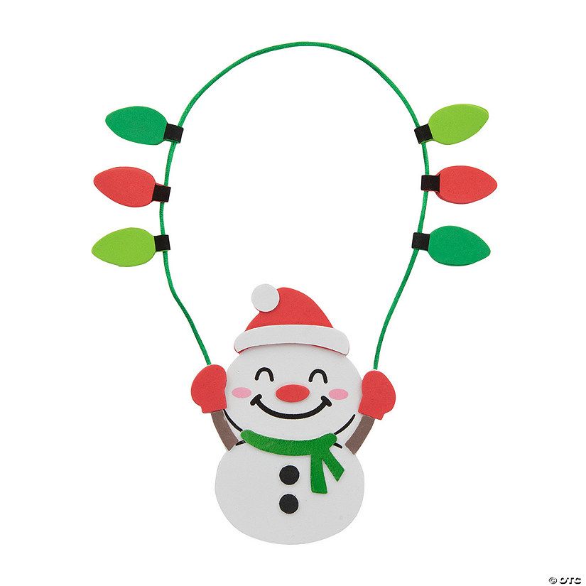 Snowman with Lights Christmas Ornament Craft Kit - Makes 12 | Oriental Trading Company