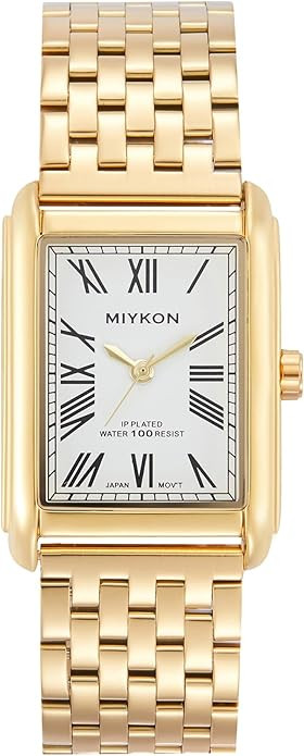 Miykon Vintage Dress Watches for Men – Square Tank Watch with Solid Stainless Steel Bracelet, M... | Amazon (US)