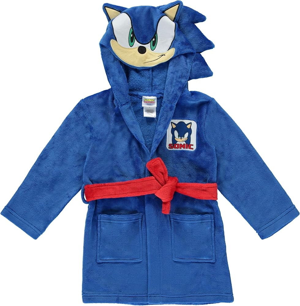 Super Mario, Pokémon & Sonic Fleece Kids Hooded Robe - Super Soft Plush Bathrobe for Boys with P... | Amazon (US)