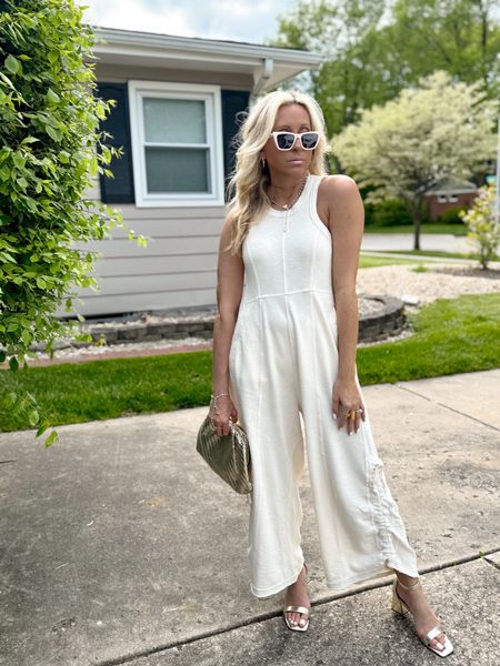 My favorite jumpsuit has an exclusive discount… snag her now because it’s 20% off… I’m in a small… use code LINDSAY for any of my jewelry to get a discount too...spring outfit, jumpsuit, onesie, dressed up, Anthropologie 

#LTKStyleTip #LTKSaleAlert #LTKFindsUnder100