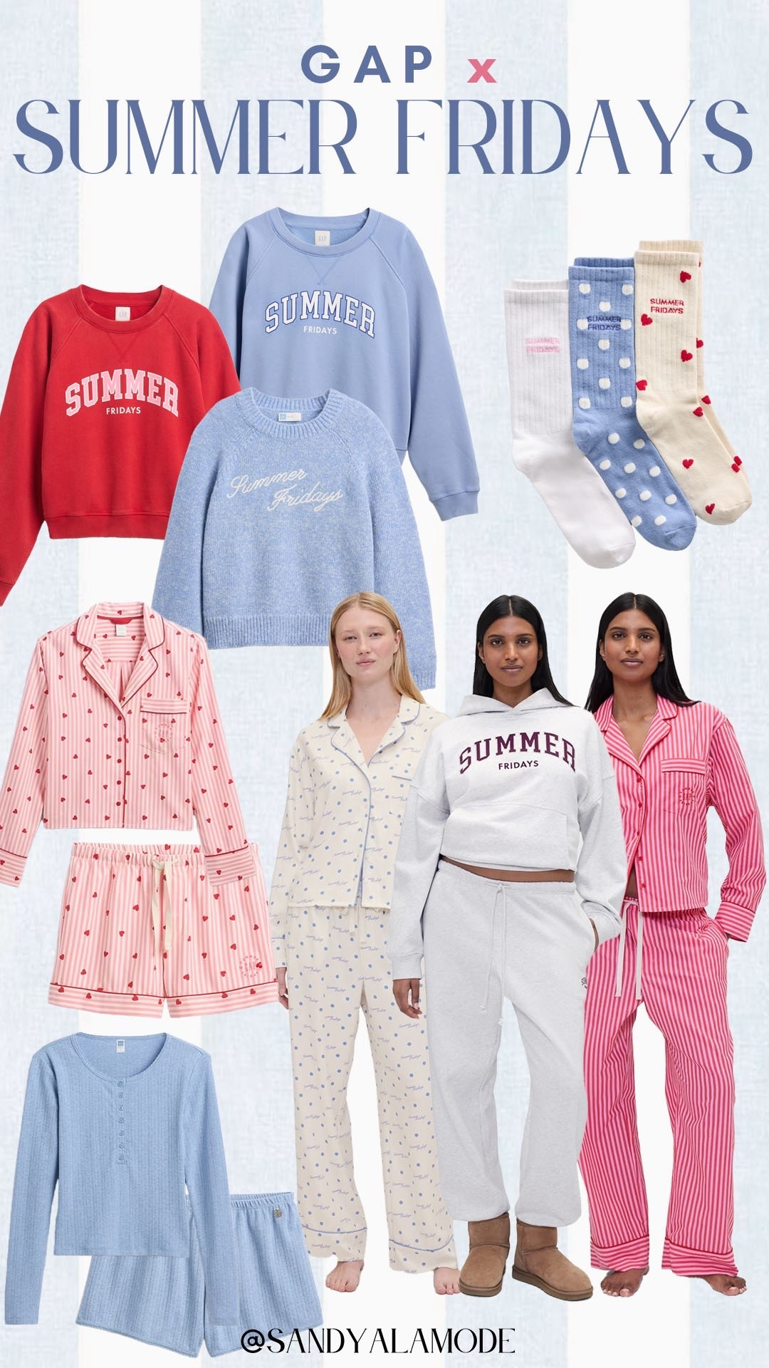 Gap x Summer Fridays // cozy knitwear // pajamas // athleisure wear // sweater // cozy socks  