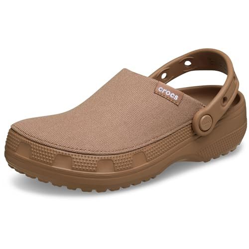 Crocs Unisex Classic Crafted Canvas Clogs Milk Chocolate Men 9, Women 11 Medium | Amazon (US)