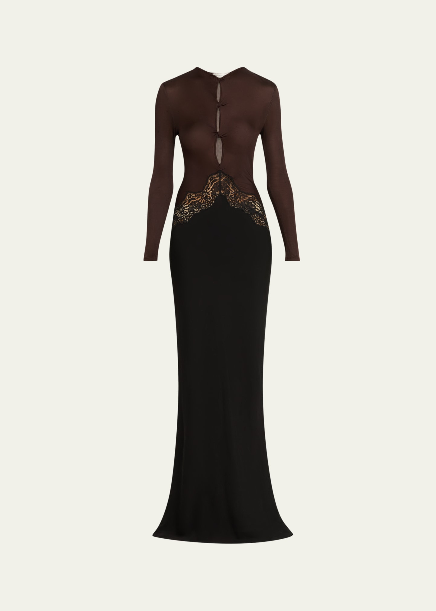 Christopher Esber Open-Twist Lace Long-Sleeve Dress | Bergdorf Goodman