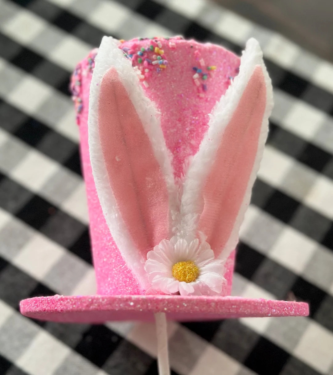 NEW Sprinkle Dipped Bunny Hat Pick Alice in Wonderland Wreath Making Supplies - Etsy | Etsy (US)