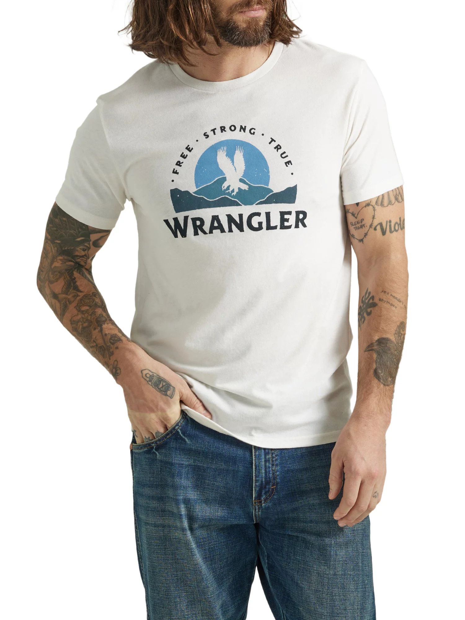 Wrangler® Men's Graphic Logo Tee with Short Sleeves, Sizes S-3XL | Walmart (US)