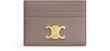 Triomphe card holder in shiny calfskin | 24S US