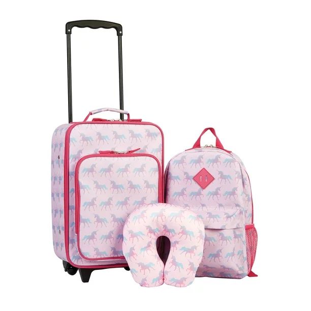 Protege Kids 3pc Luggage Set, Unicorn | Walmart (US)